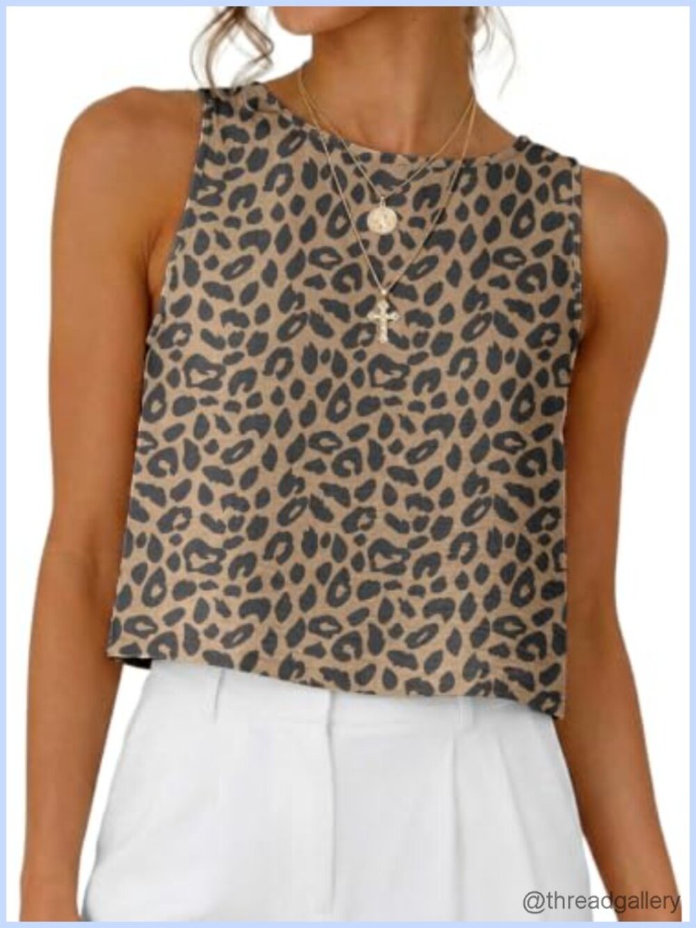 Womens Casual Crop Tank Tops Summer Beach Sleeveless Spring Vacation